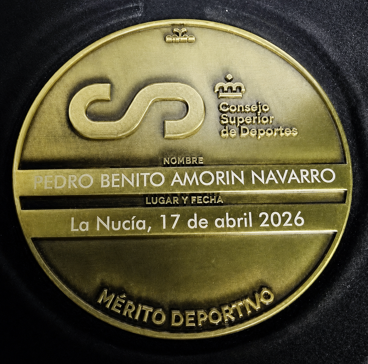 medalla-oro-merito-deportivo-nacional Medalla de oro al mérito deportivo nacional para Pedro Amorin - Gimnasio Do-Chan